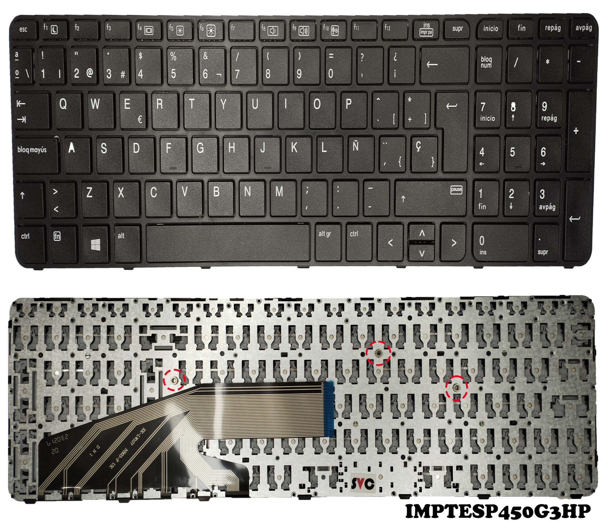 Teclado Hp Probook G Negro Serviclic