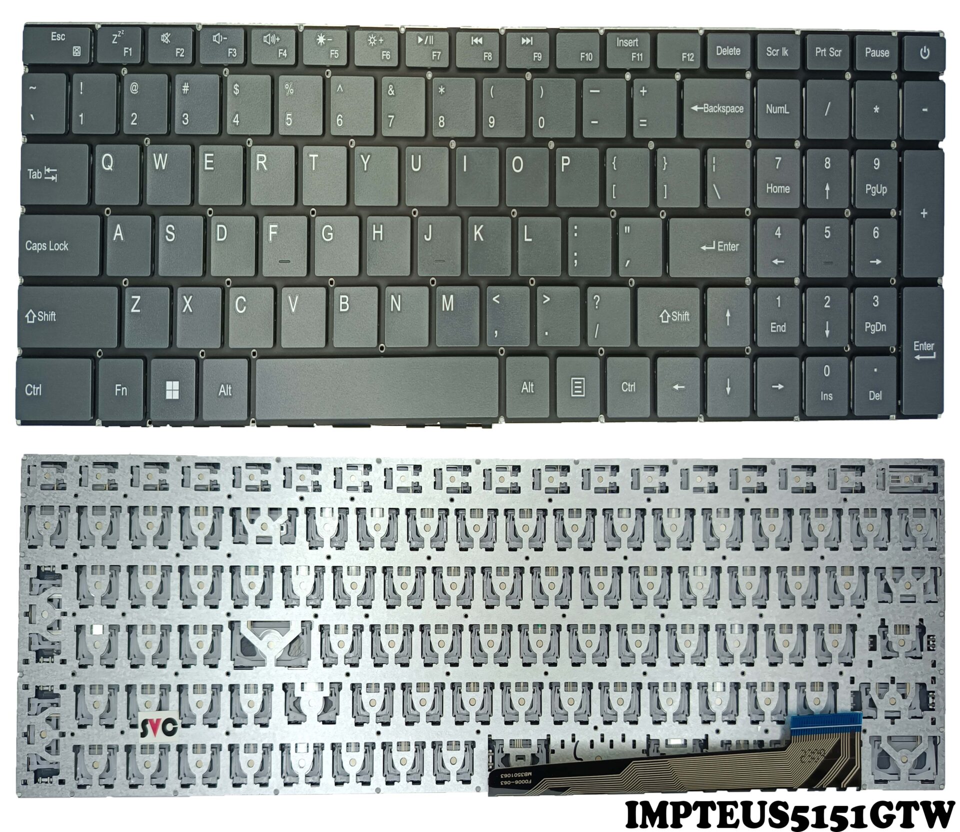 Teclado Us Gateway Gwnr Bl Gris Serviclic