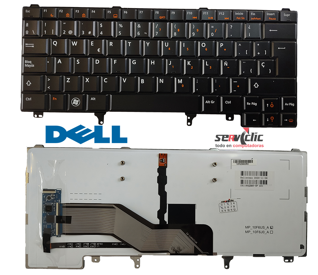 Clavier Dell Latitude E6220/E6420/E6430 - Portugais, Référence 0NR1X4 - Occasion Fonctionnel