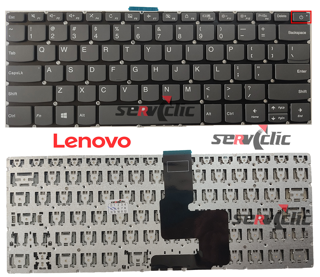 Teclado Lenovo Ideapad Isk Ikb S Iap S Ikb Ast Con Power Us Serviclic