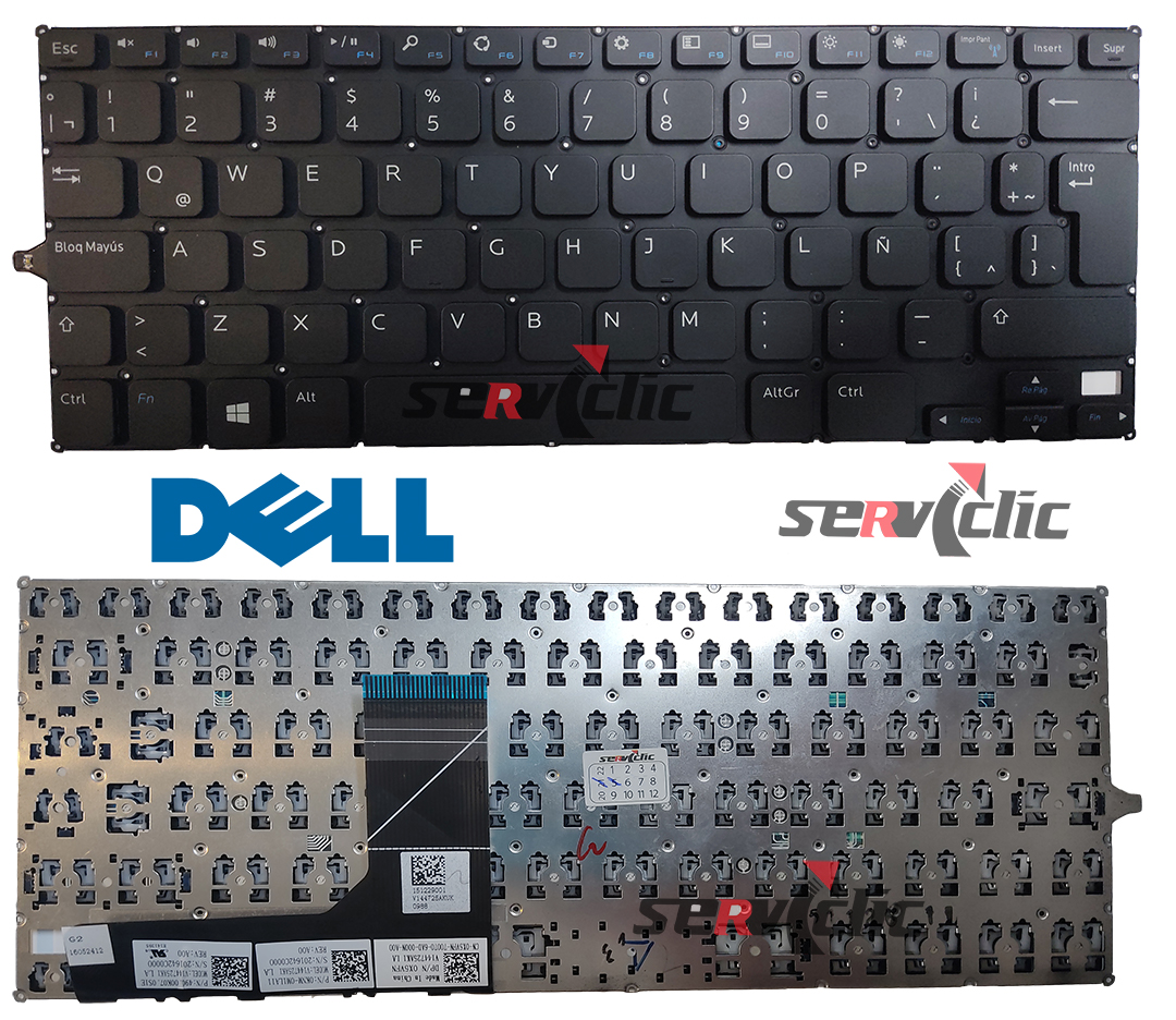 Teclado Dell Inspiron 11 3000 3147 11 3148 3138 P20t 3152 3153 3157 3158 7130 Serviclic 