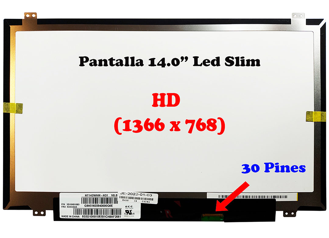 Pantalla Slim FULL HD 14 30 Pines - Mercado Lider