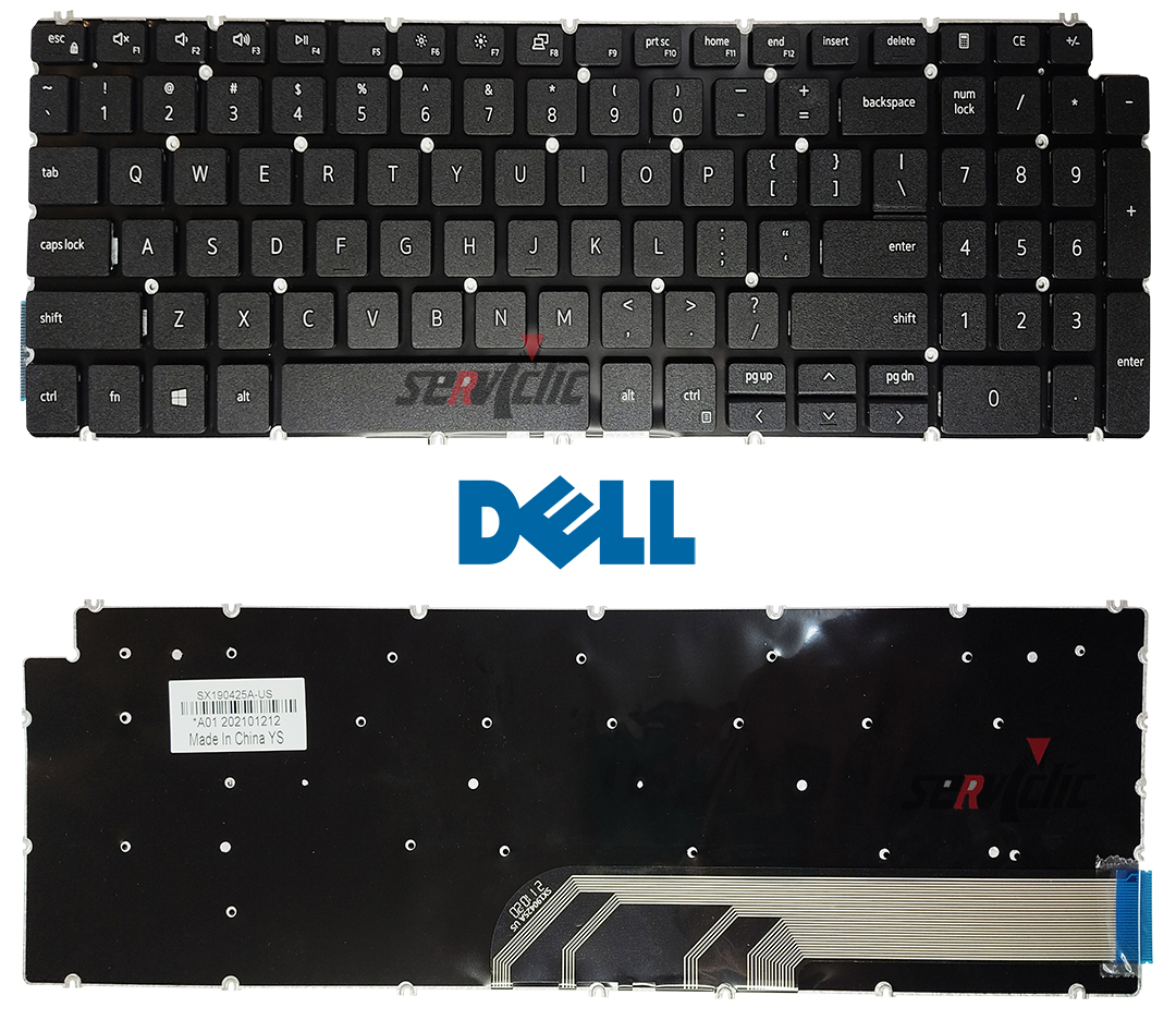 Teclado Dell Inspiron Us 7590 7591 7791 5584 5590 5593 5594 5598 3505 ...