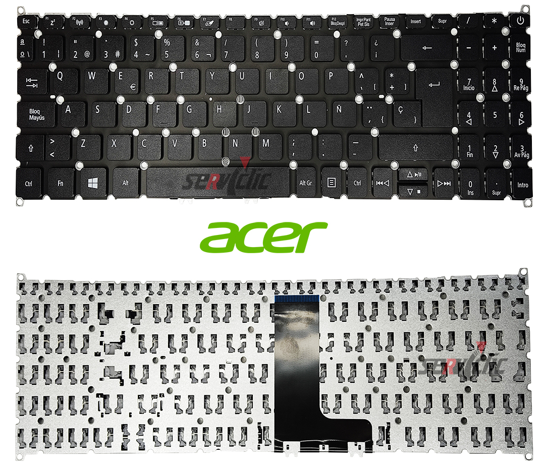 Teclado Acer aspire 5 a515-43 a515-52 a515-53 a515-54 a515-55, aspire