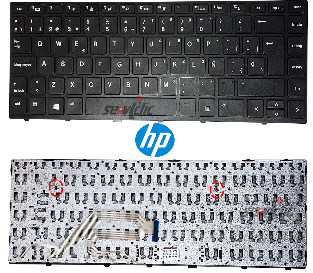 Touche De Clavier Français AZERTY Pour HP ProBook 430 G5, 440 G5, 450 G5, 470 G5 - Occasion Avec Mécanisme
