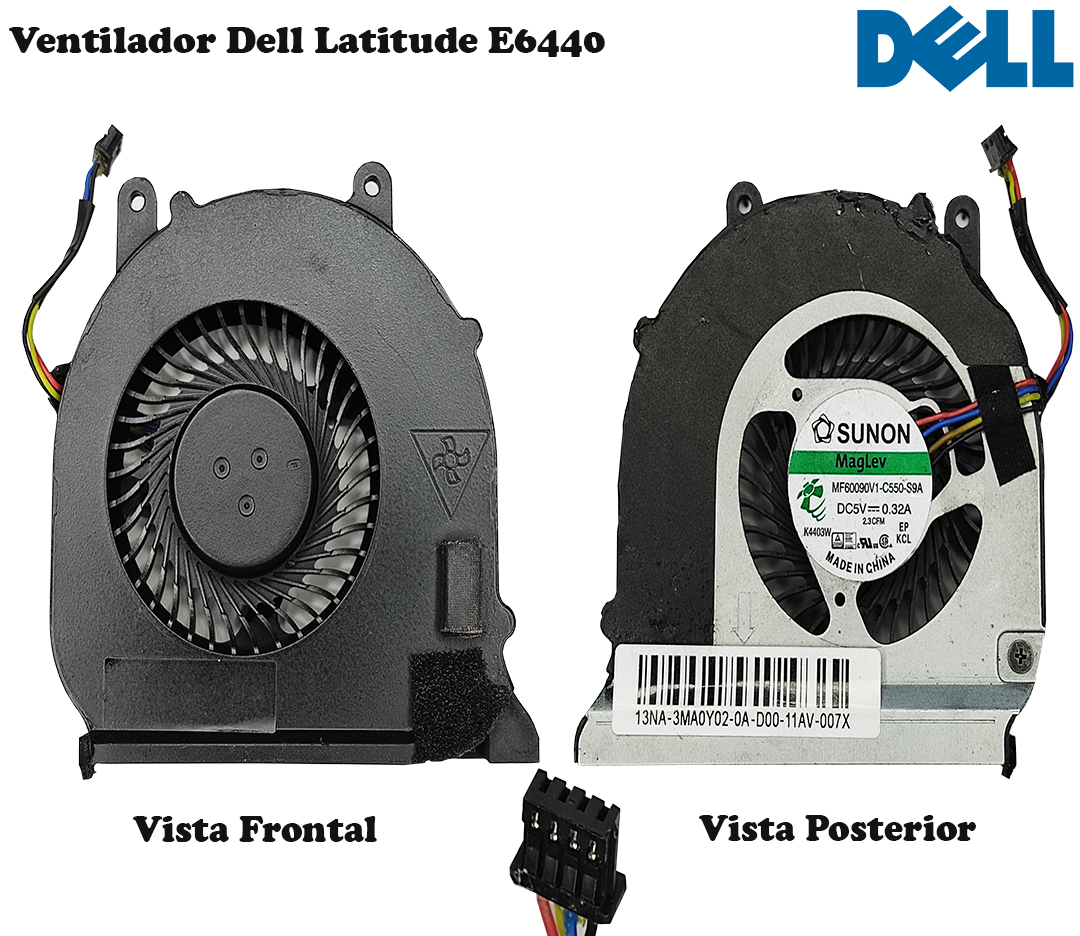 Ventilateur De Refroidissement CPU Pour PC Portable Dell Latitude E6440 - Compatible Références VTNGR, 0VTNGR, KSB06105HB