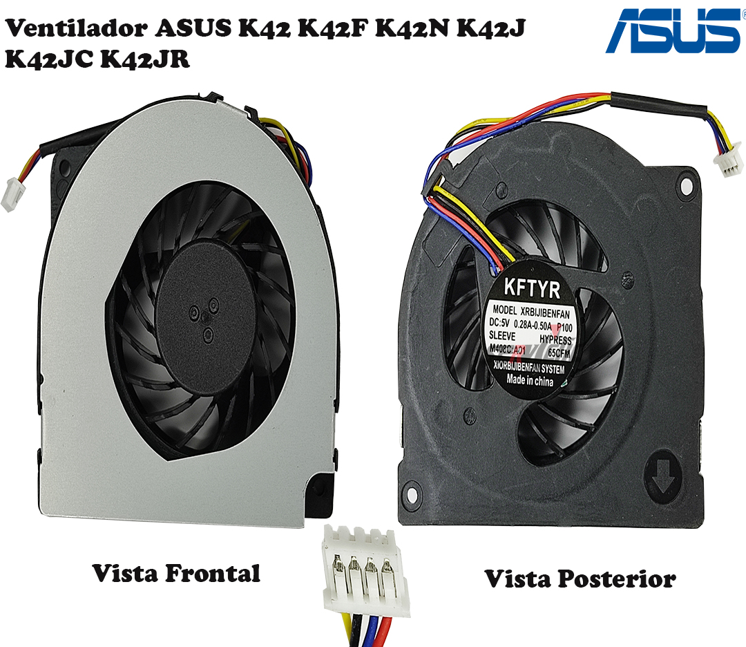 Ventilador ASUS K42 K42F K42N K42J K42JC K42JR - Serviclic