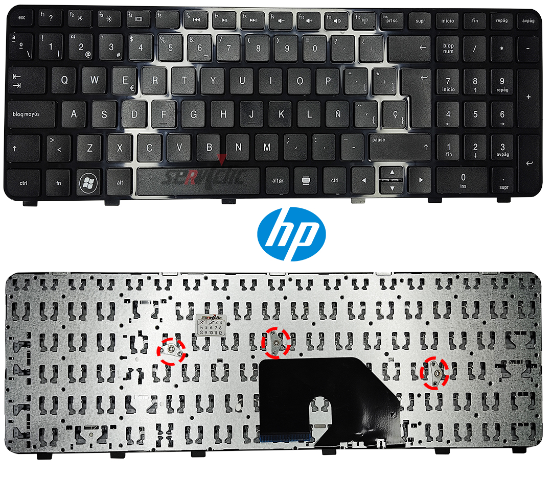 thumbnail image 2 of HP Pavilion DV6000 Series Laptop Keyboard - Black, QWERTY, Used (431414-001) 2 of 5