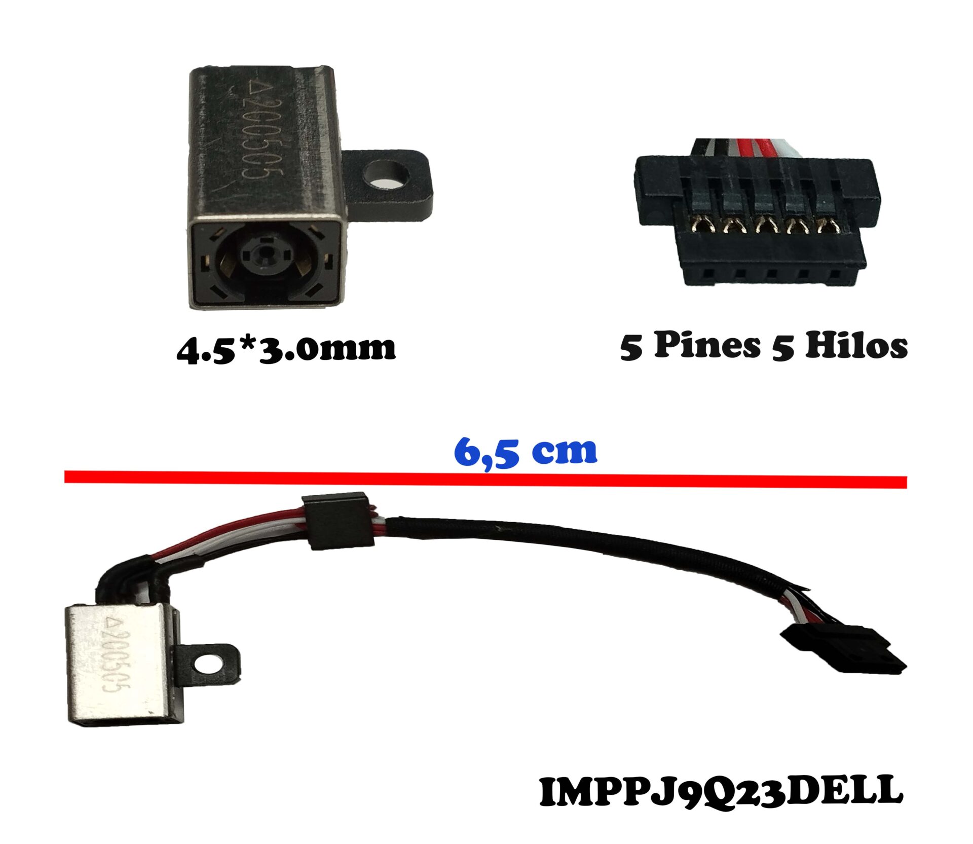 DC POWER JACK DELL XPS 12 9Q23 9033 At ₹ 21/piece | DC Power Jack In - Foto 9