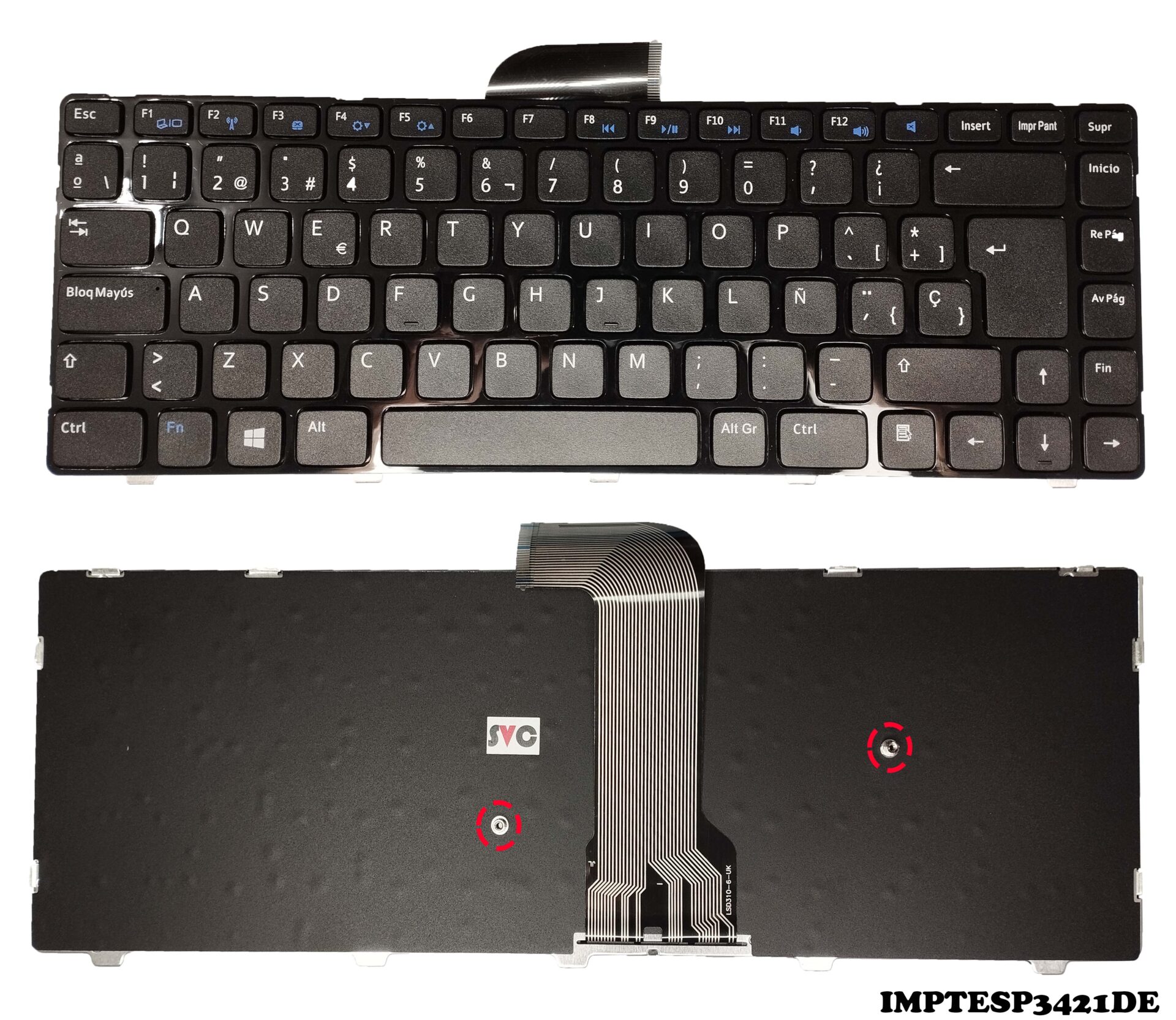 Teclado Dell Inspiron 3421 3421 14R-2158 3437 5421 5437 15Z-5523 VOSTRO 2421  - Serviclic